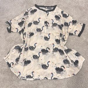 flattering swan babydoll dress